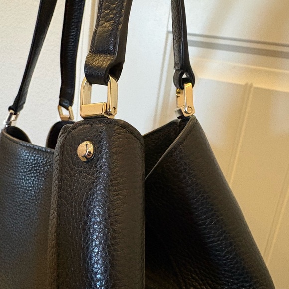 Kate Spade Black Leather Tote Bag - Picture 3 of 12